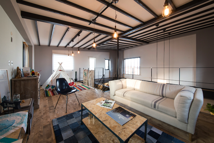 木場建築設計 KIBA-AD【浜松市中央区住吉5-8-19・モデルハウス】ロフトスペースは自分だけの空間にすることも可能。心地よい時間を過ごせる
