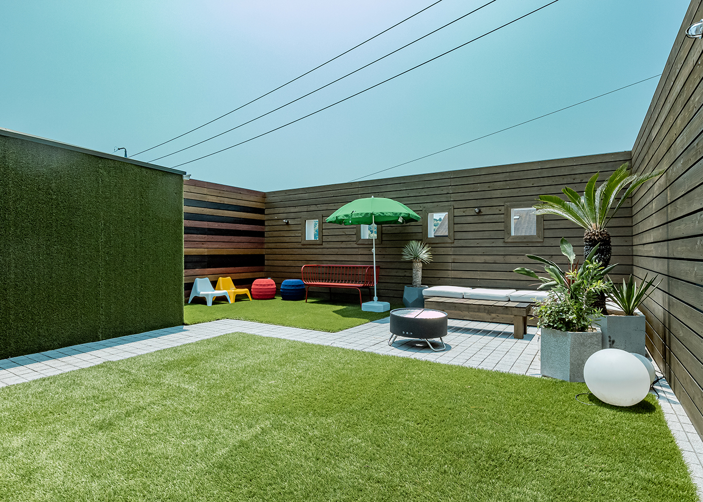 オレンジハウス【静岡市葵区沓谷5-9-14・モデルハウス】【ZERO-CUBE+BOX SKYBALCONY】BBQもできるスカイバルコニー