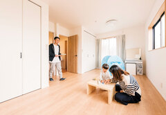 希望したイメージ通り、広々と使える子ども部屋
