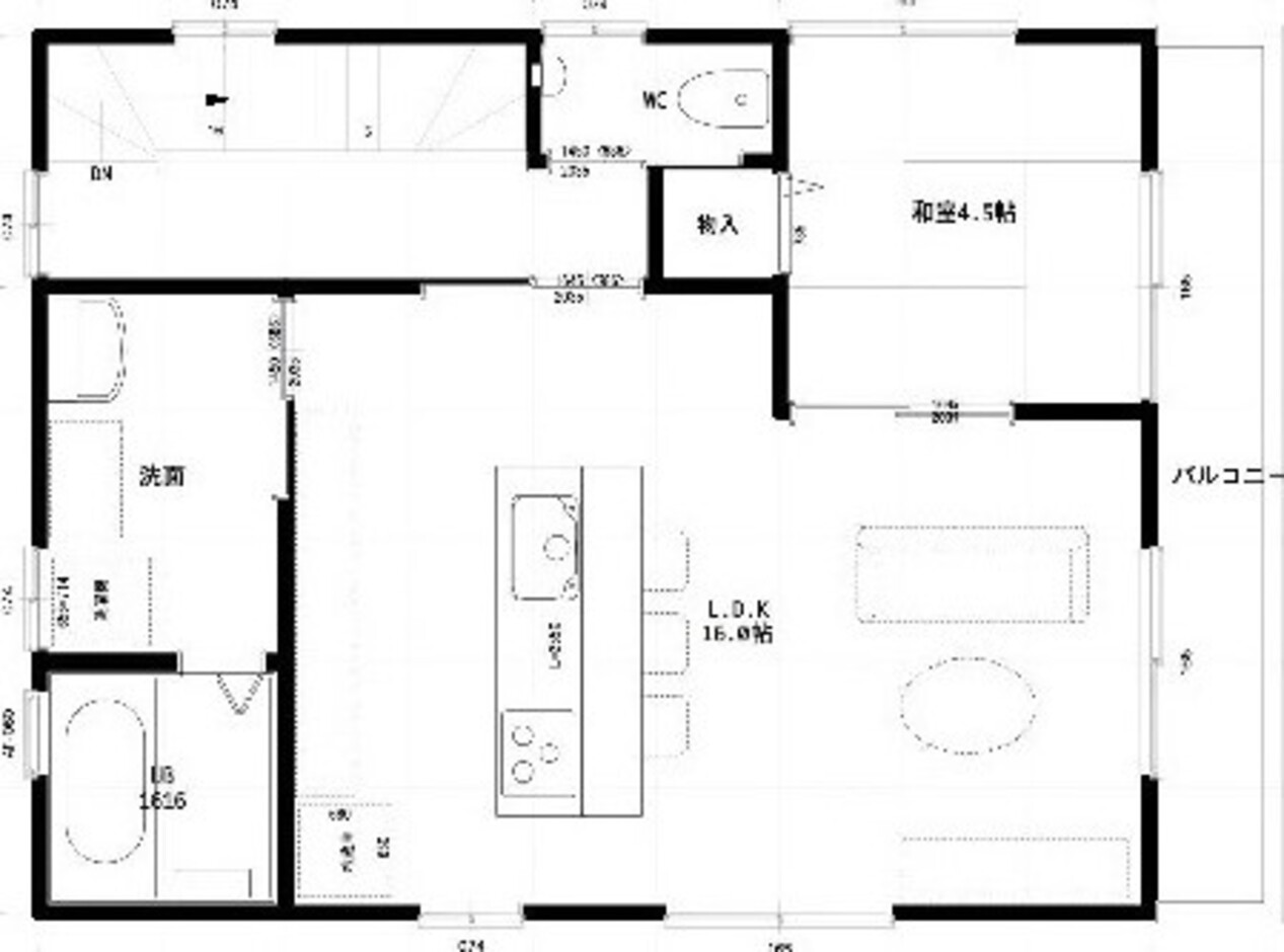 建築システム（狭小住宅専門店） プラン１８－バイク用ガレージ 間口６．３ｍ（３．５間）　２階建て　延床面積１１０㎡（３３．２坪） ２階