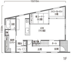 木のぬくもりに包まれる、収納を重視した家
