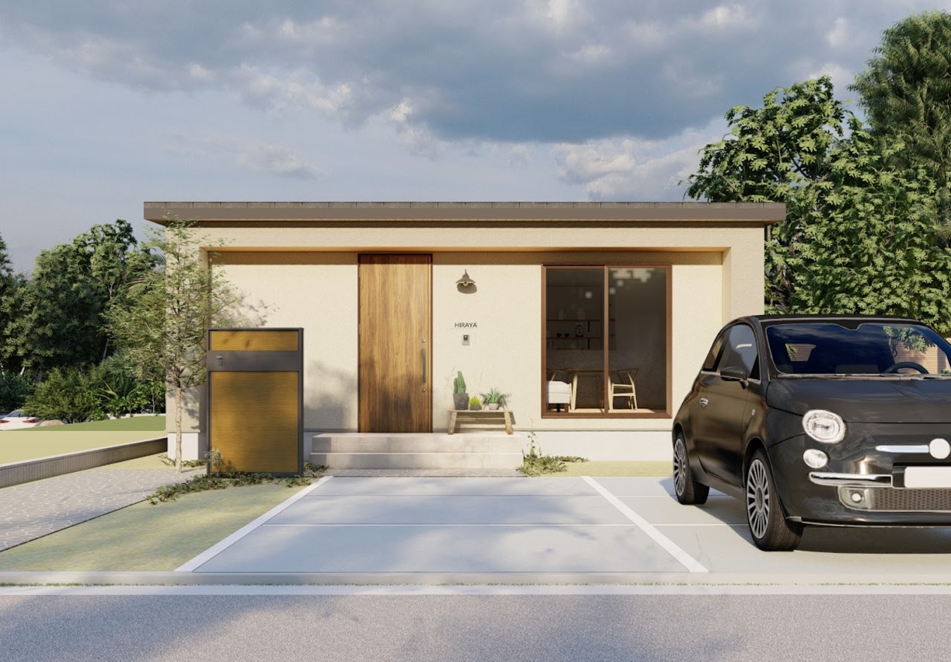 第一伊藤建設 1170万円の超高性能平屋住宅　トレンドの規格型ハイスペックな24坪の建物mys 外観