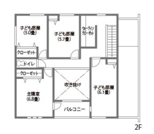 Yamaguchi Design  太陽光発電＋蓄電池で光熱費が激減！開放感と抜け感が心地よさを運ぶ家 2階