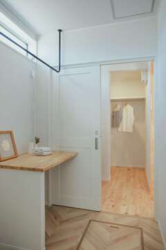 ランドリーから洗面、クローゼットまで直結