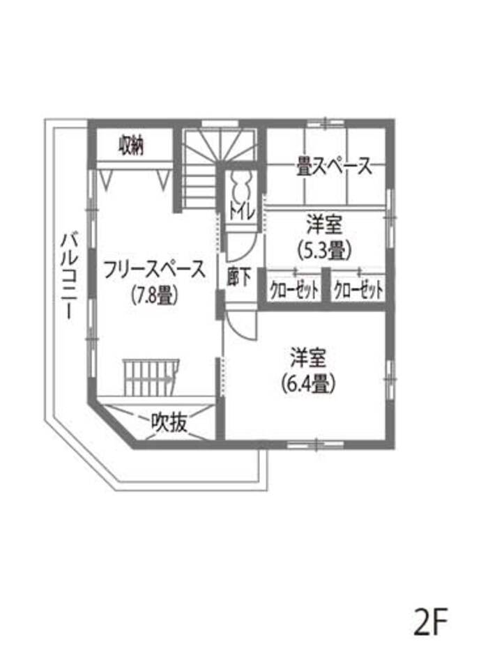 メテックス建築事務所 漆喰・天然木のぬくもりが家族をつつみこむ家 ２階