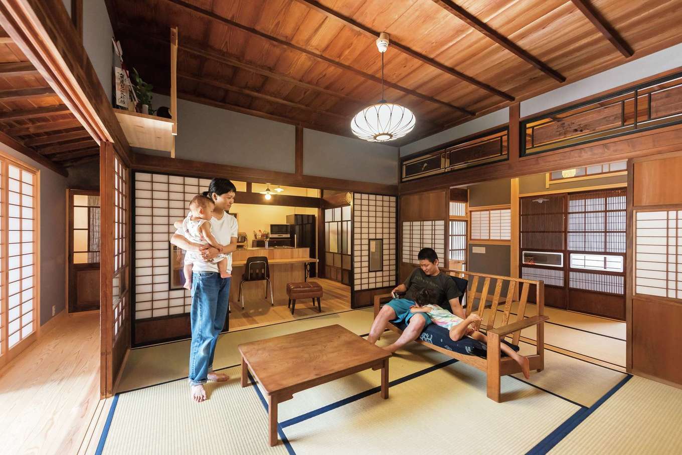 片川工務店｜建具を開け放てば、すべての部屋が繋がる大空間に