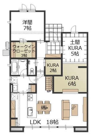 ミサワホーム静岡 大収納空間「蔵」のある平屋スタイルの家 1階