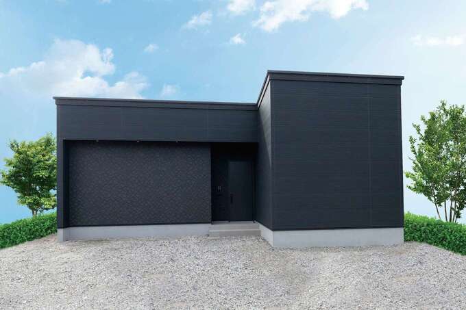 通りに面した北側には窓をつくらず、断熱とプライバシーに配慮