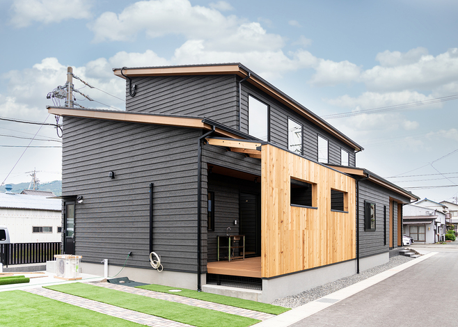 プライバシーを確保した外観設計