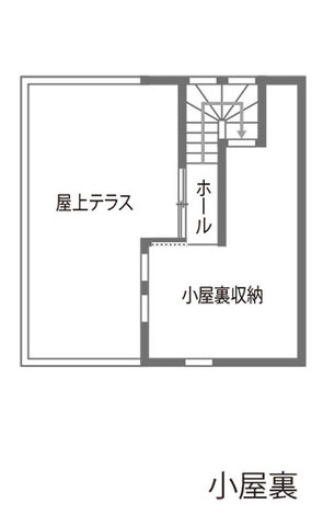 甲静ハウジング 吹き抜けのLDKと屋上テラス。毎日を楽しく便利に！ 小屋裏