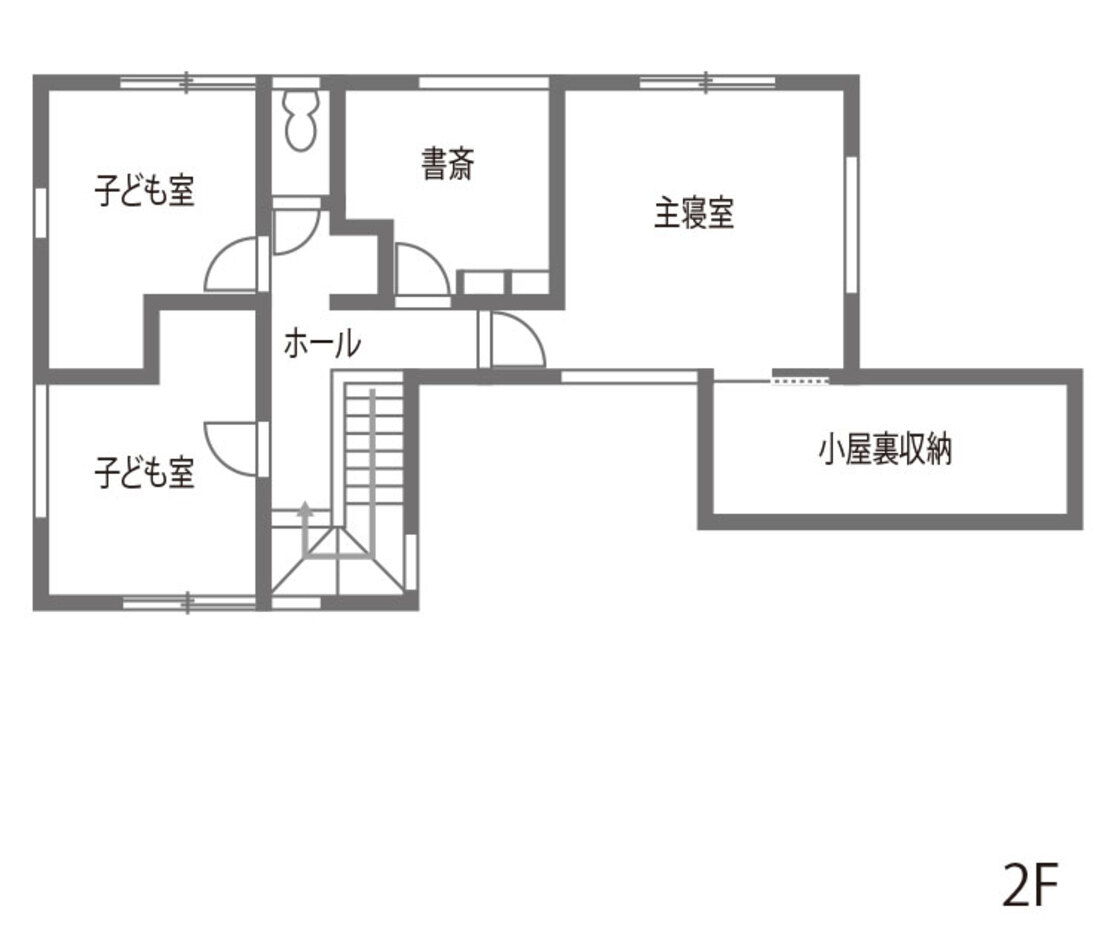 内田建設 豊橋市　小屋裏収納＆書斎がある家 2階