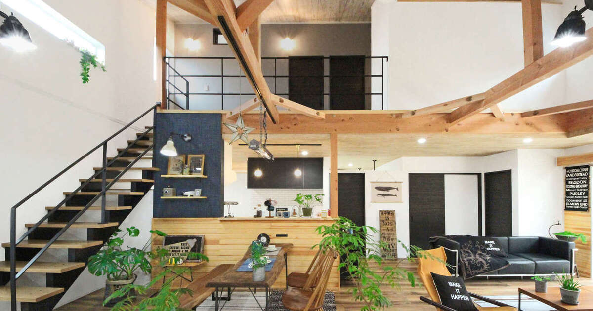 現場組立・5ユニット構成】2階建て（階段・ガレージ・屋上テラス付き