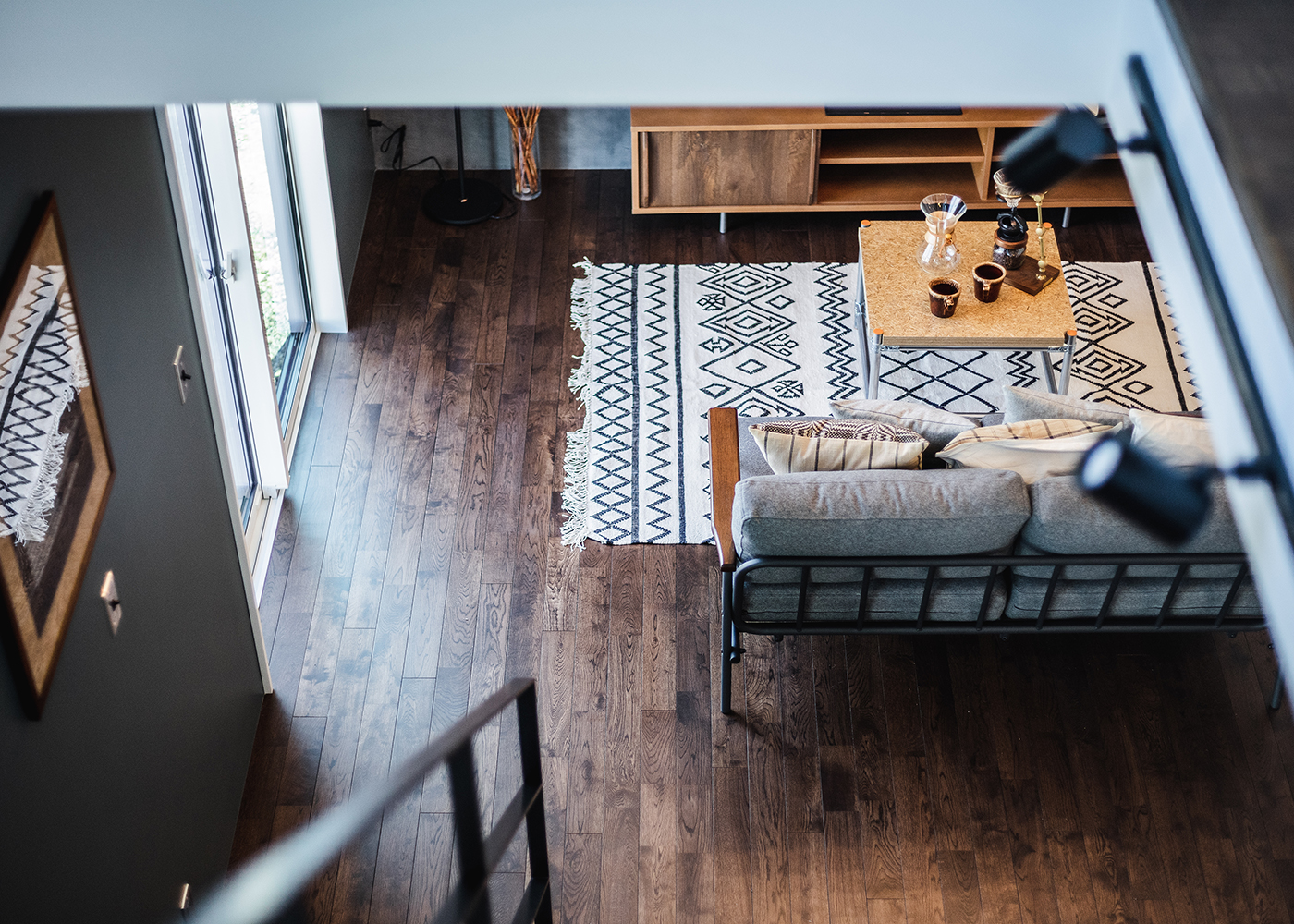 オレンジハウス【静岡市葵区沓谷5-9-14・モデルハウス】【HYGGE】家族の対話を生むリビング階段と吹き抜け