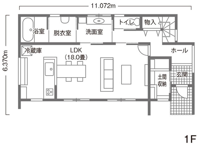 カナメクラフト（かなめ創建） 住みたい街に、住みやすい家を叶えた幸運な子育て夫婦 1階