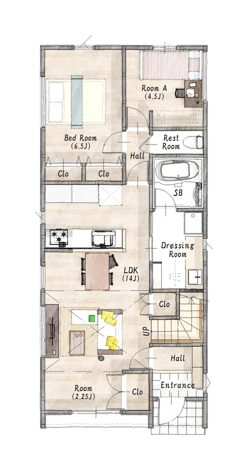 三和建設 愛猫と暮らす平屋 １階