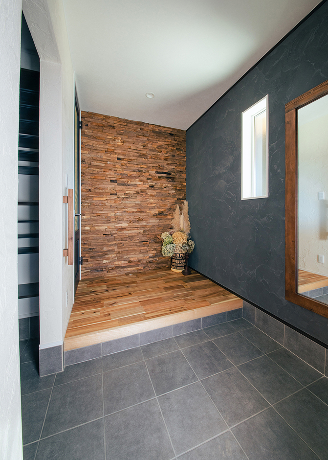 土間収納を備えた玄関ホール