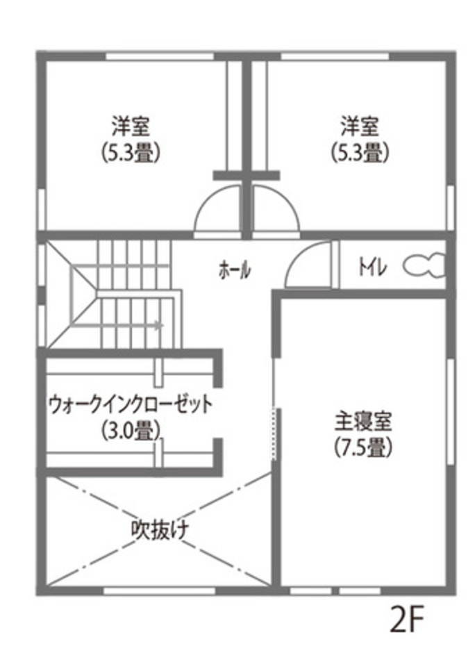 DAITOKU（大得工務店） 【30坪】家事動線と収納計画にこだわった子育てを楽しむ家 2階