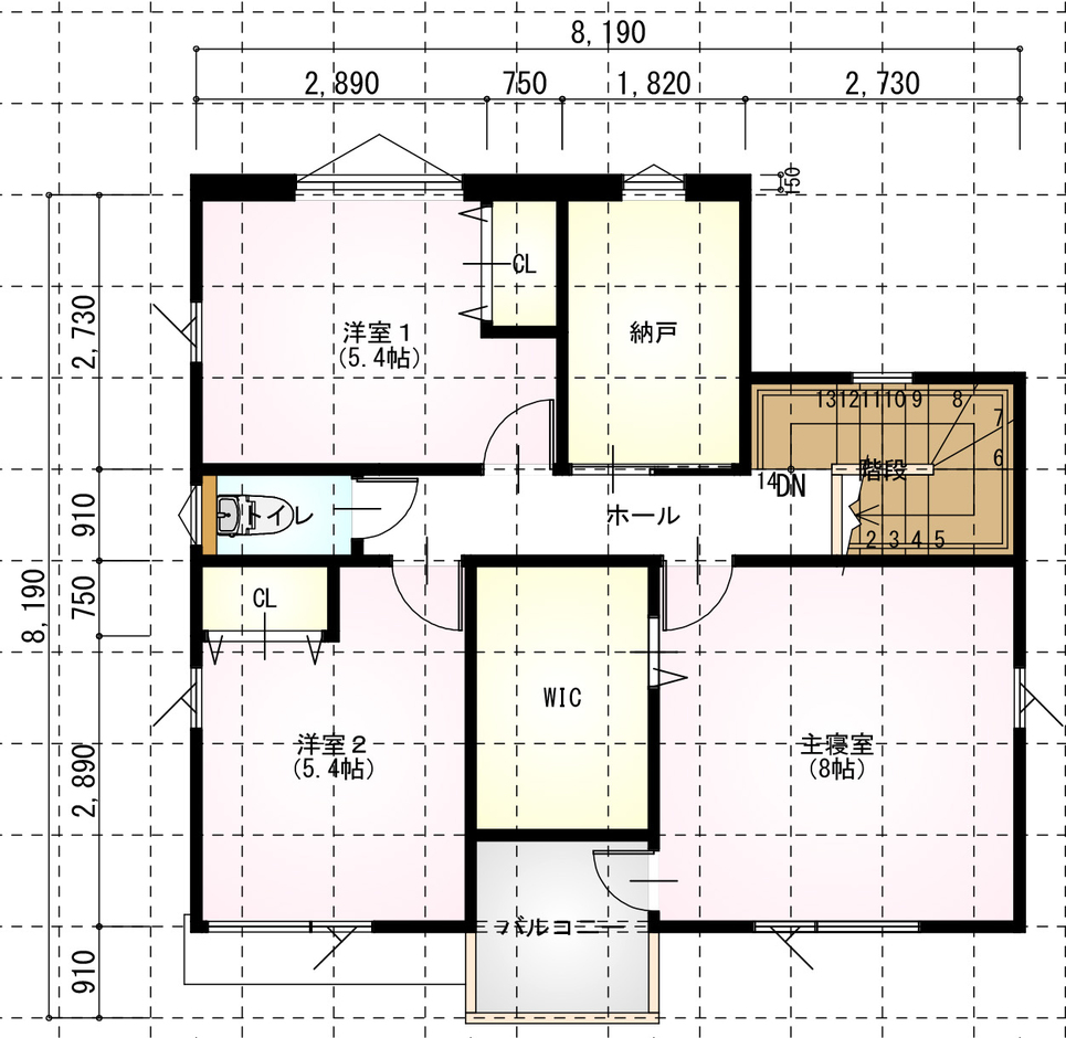 イシカワ 33坪　3LDK＋αの住まい 2F