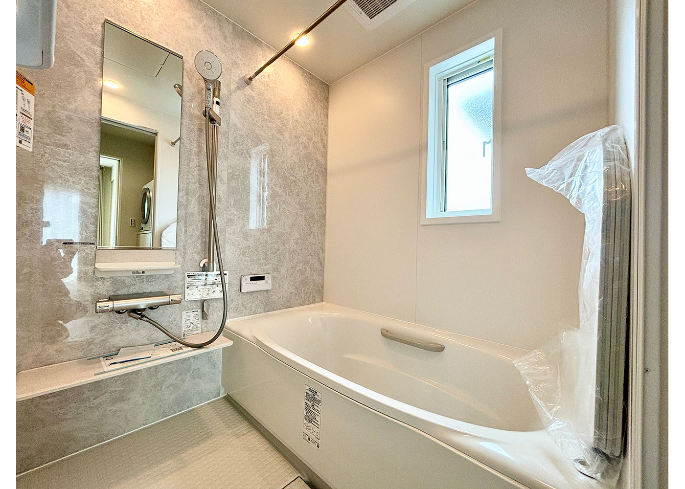 ミサワホーム静岡【デザイン住宅、収納力、間取り】清潔感のある浴室