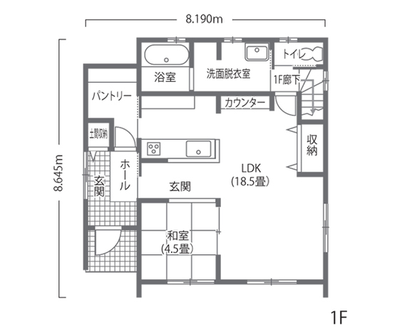 ナイスホーム 家族団らんの時間が増える家事ラク・育児ラクの家 1F