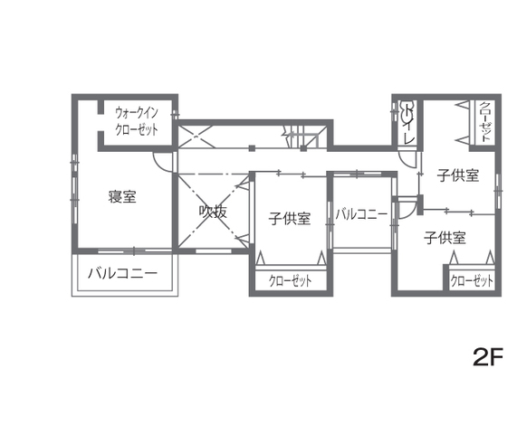一級建築士事務所 GO_AN (ゴアン) 光庭に囲まれ、光と風と一体となって暮らす親子の箱家 2階