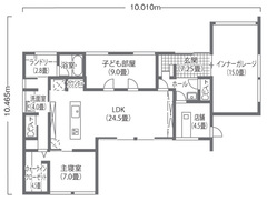 圧倒的開放感と実用性を叶えたモダンな平屋