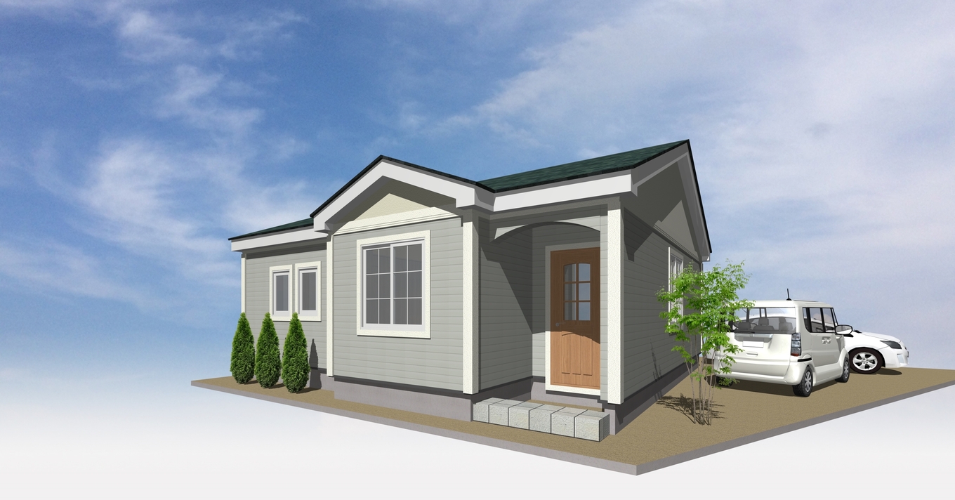 リンゾー ミドルエイジのご夫婦様への「無駄をそぎ落としたシンプルなプラン」 外観パース