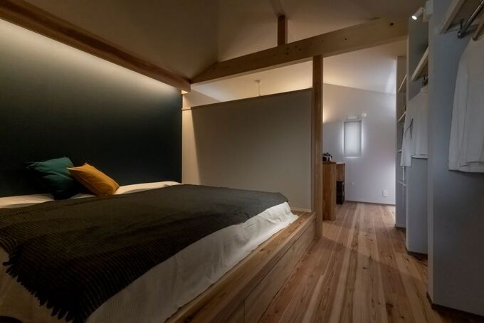 ホテルライクな寝室