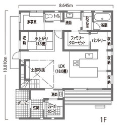 無垢でつくったコの字型キッチン。家族の距離がもっと近くなる！