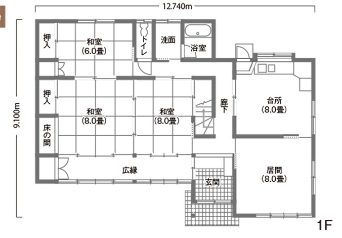 リノベーション前の間取り図