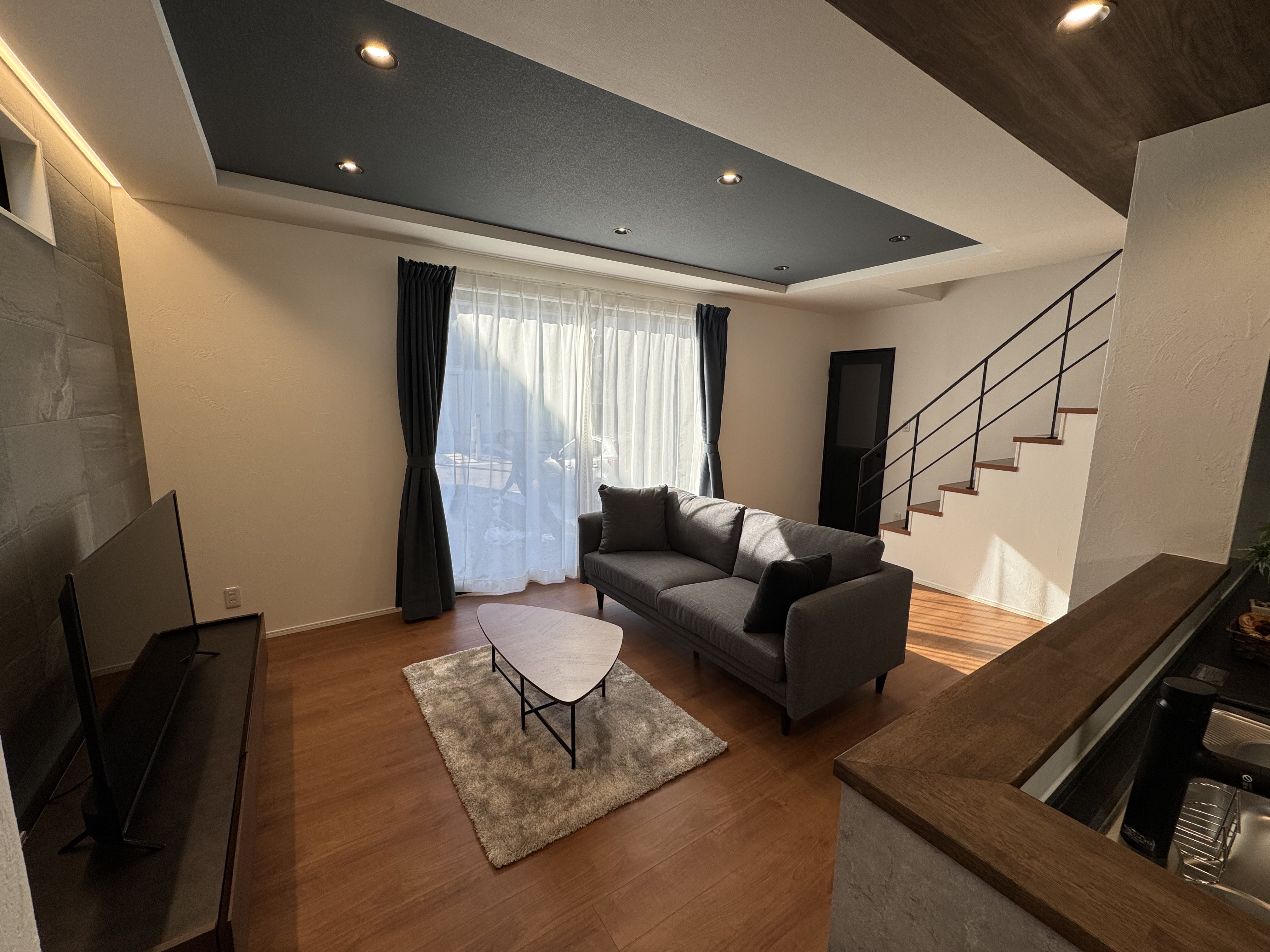 キッチンからすべて見渡せる間取り