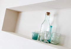 一番最後まで迷ったのは、ニッチの位置とサイズ。奥さまのリズムで配された