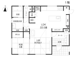 田舎の自然と共に暮らすシンプルな二階建て住宅