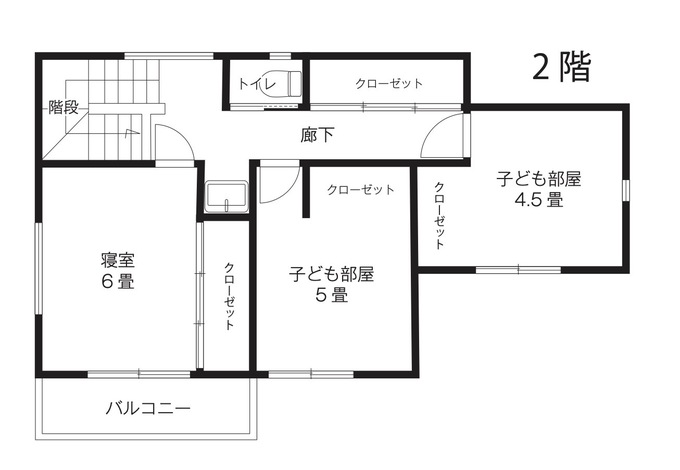 エスホーム ブルーグレーの外観が魅せる洗練された住まい ２階