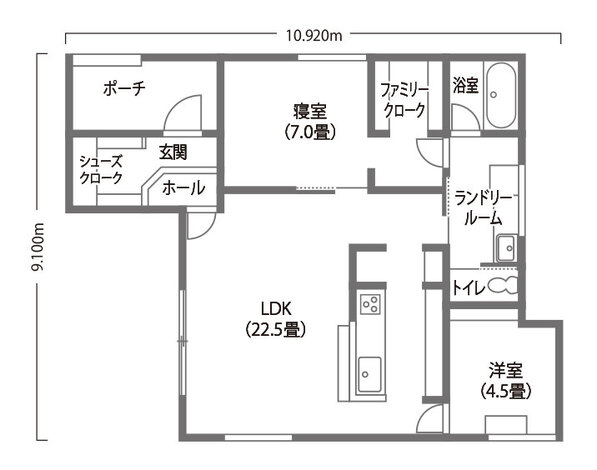DAITOKU（大得工務店） 25坪とは思えない開放感！猫と暮らす工夫が詰まった1000万円台の平屋 1階