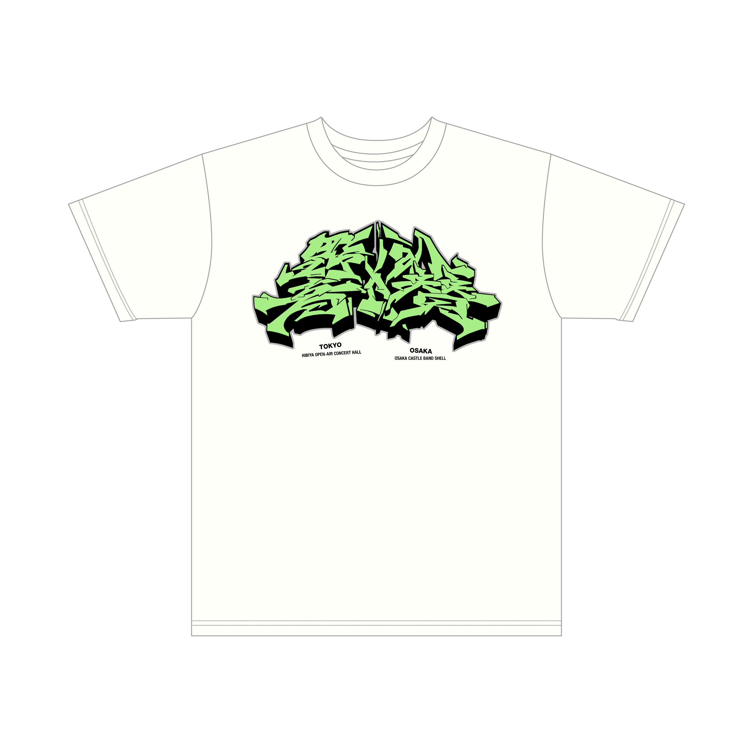 礼賛と野音 T-Shirt バニラホワイト 礼賛と野音 T-SHIRT / バニラホワイト / Official Goods Shop