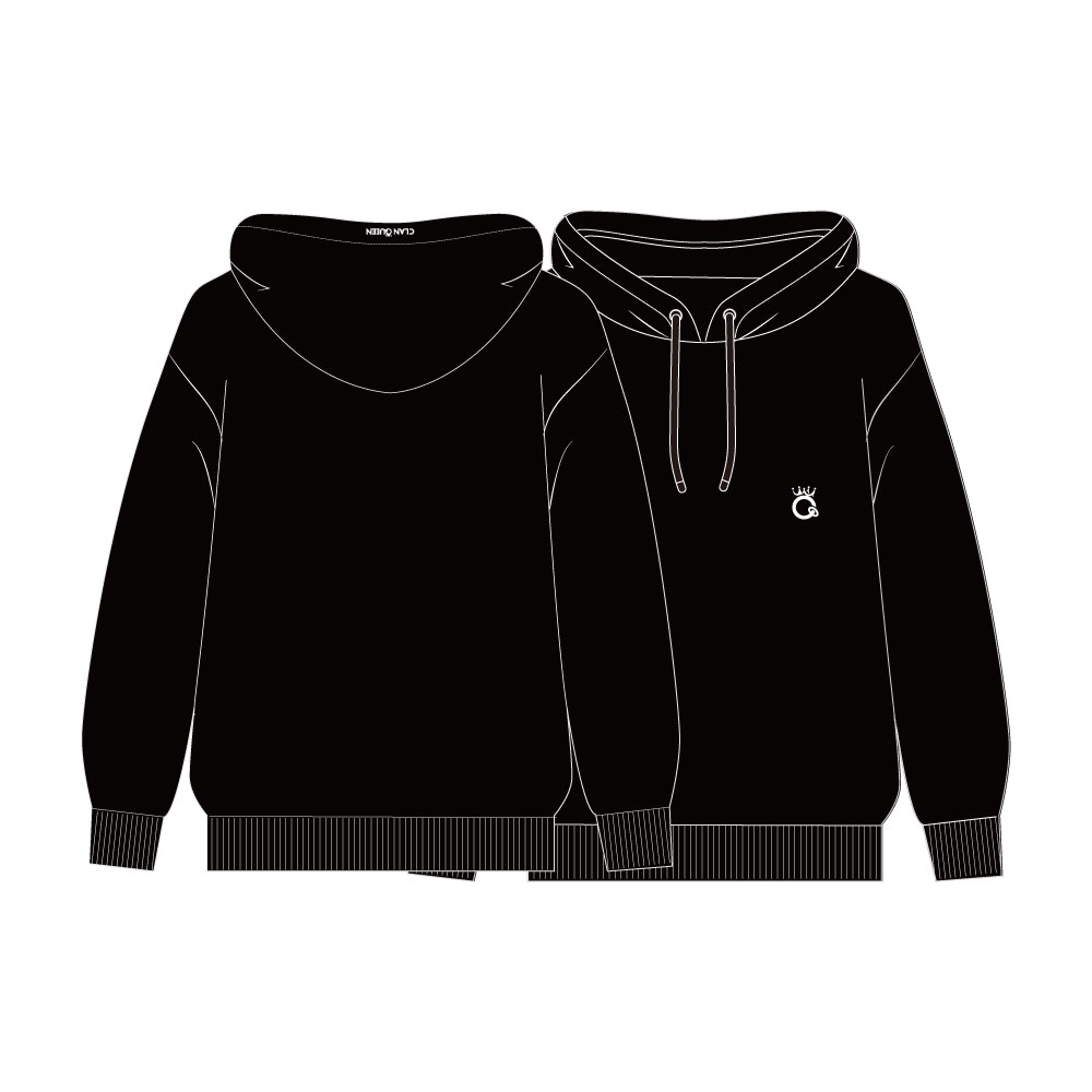 CLAN QUEEN LOGO HOODIE (BLACK) / Official Goods Shop