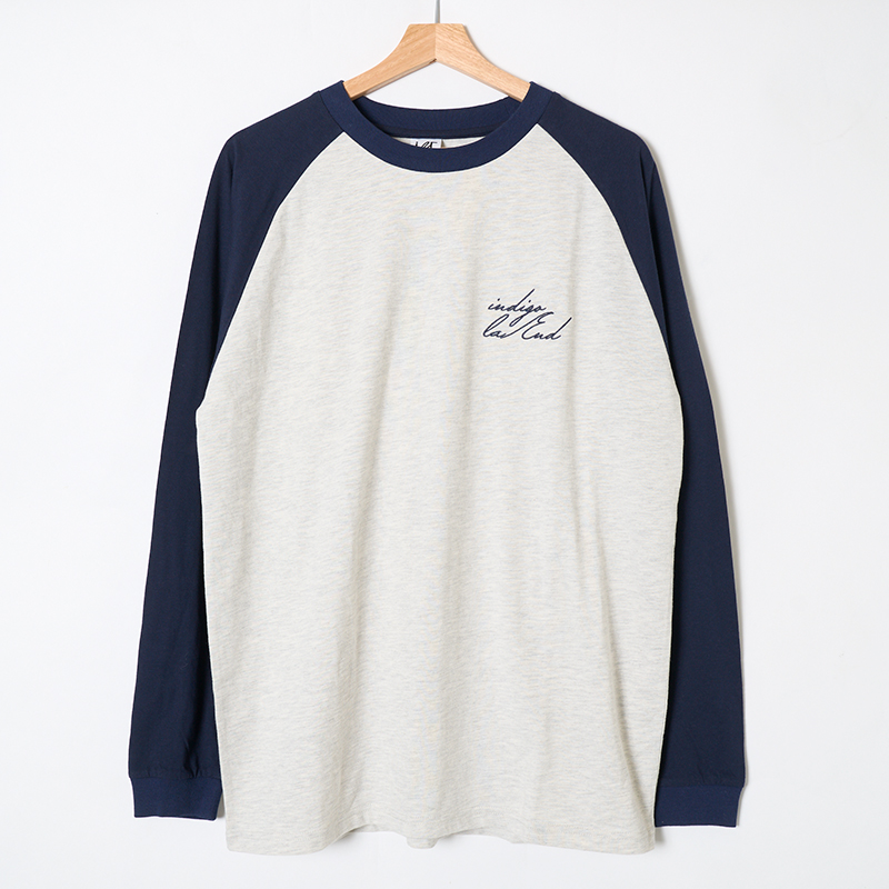 indigo la End ラグランロンT / Official Goods Shop