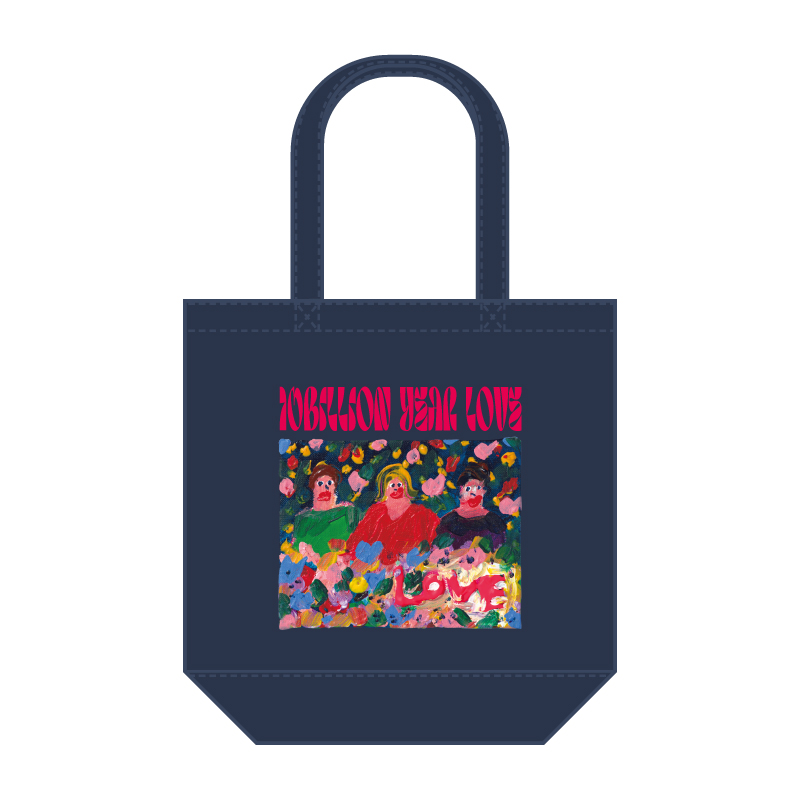 100億年LOVE Tote bag Navy Artwork by Nanae Mitobe / Official Goods 