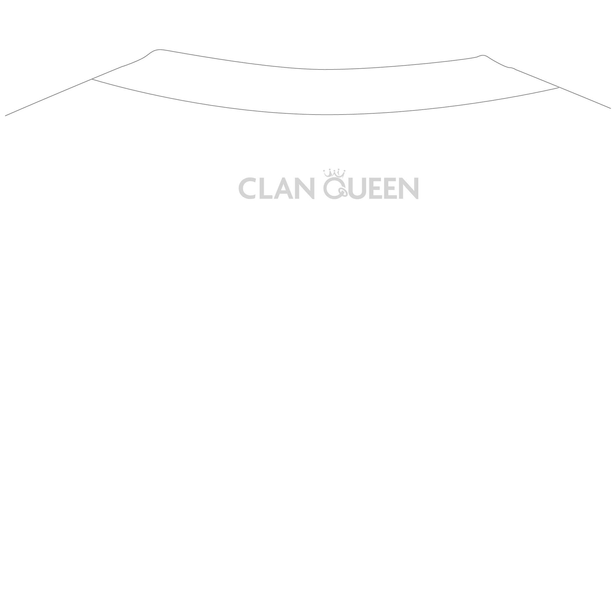 CLAN QUEEN LOGO T-SHIRT (WHITE×SILVER) / Official Goods Shop