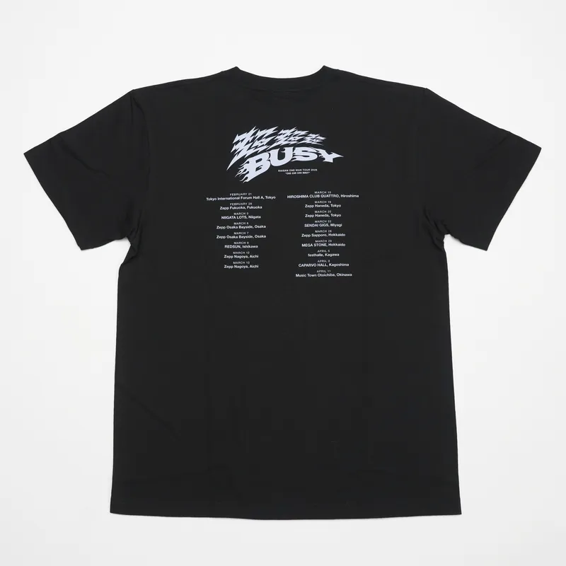 超超超BUSY T-SHIRT / BLACK / Official Goods Shop