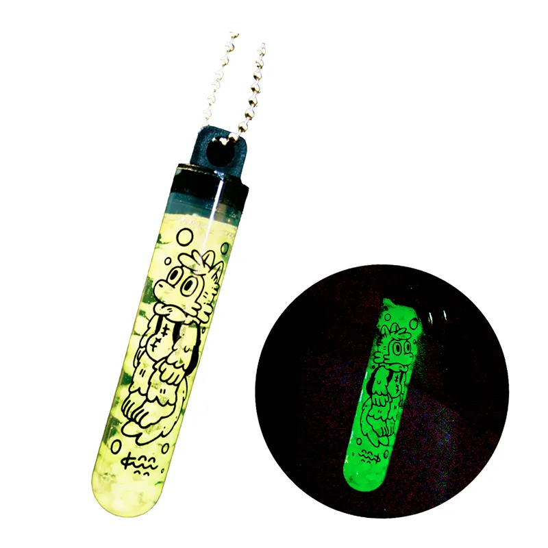 光るキーホルダー Glow in the Dark-Keychain / おおかみくん Wolf