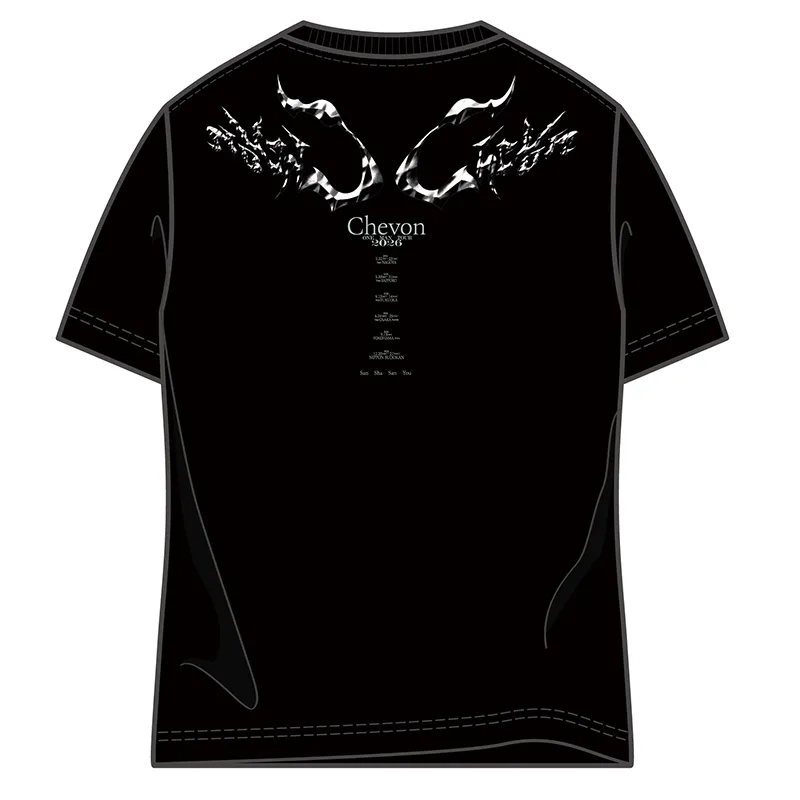 三者山羊 Tour T-Shirts No.2 / ブラック / XXL / Official Goods Shop