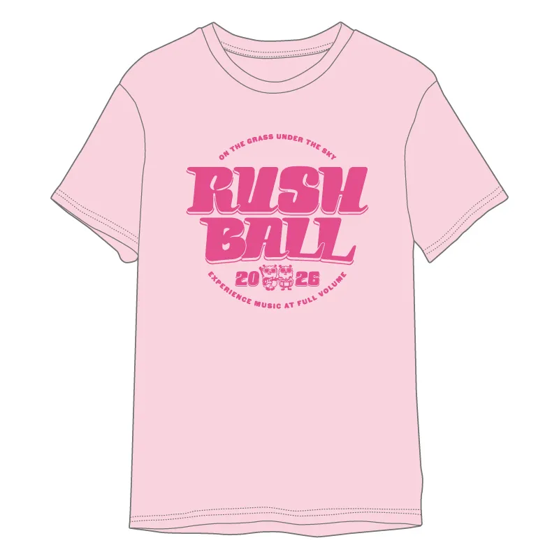 RUSH BALL 2026 ロゴTシャツ / ライトピンク / Official Goods Shop