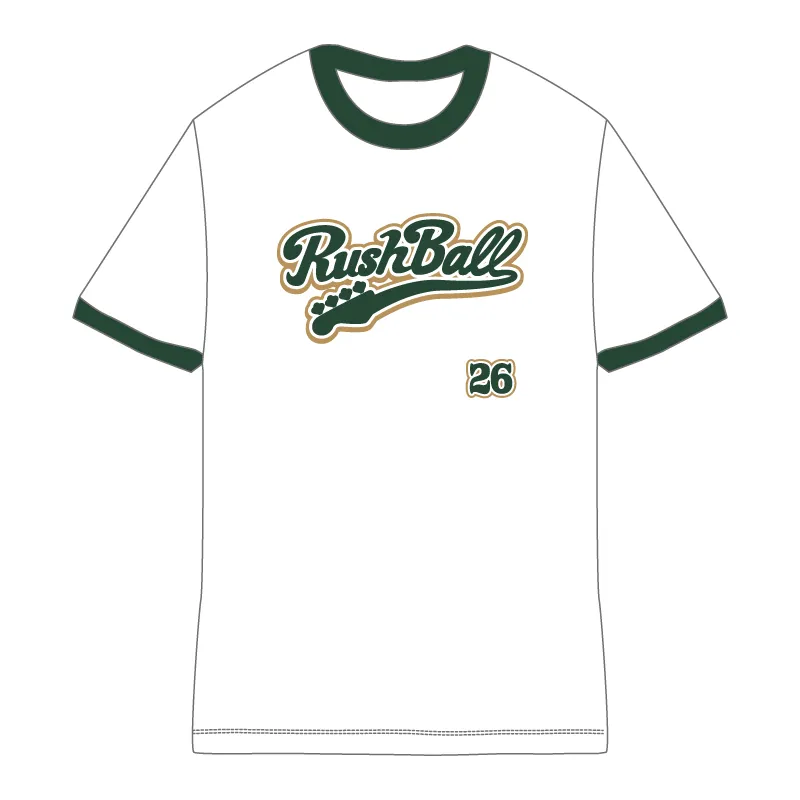 RUSH BALL 2026 リンガーTシャツ / ホワイト×グリーン / Official