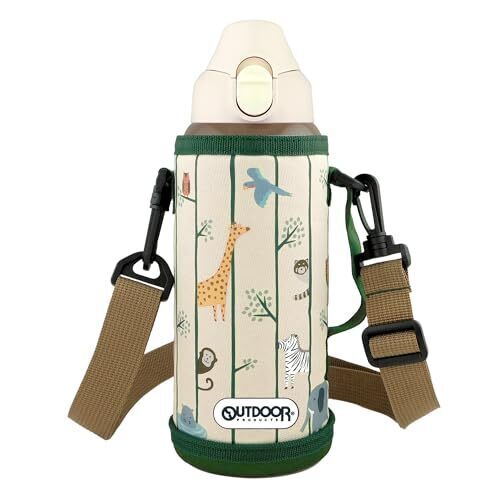 OUTDOOR PRODUCTS（ アウトドアプロダクツ ） 子供用 ステンレス ワンプッシュ ボトル 700ml 【 どうぶつ 】 保冷専用 314-363,幼稚園,水筒,