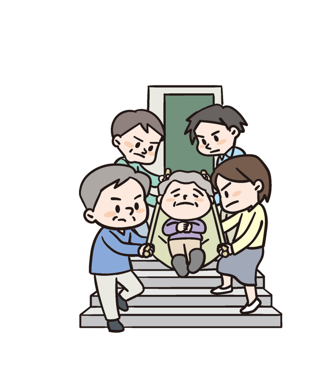 けが人を助ける人,