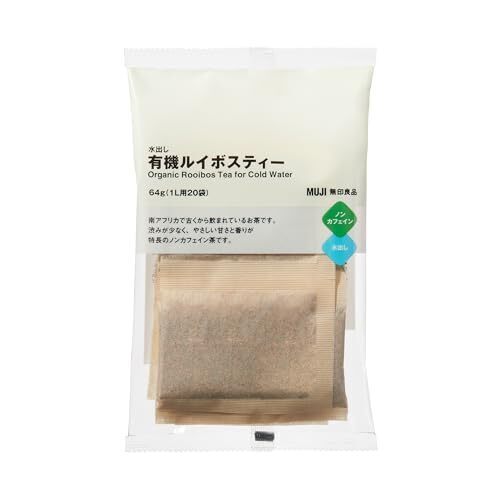無印良品 水出し有機ルイボスティー 64g (1L用3.2g×20袋) 82218732,ノンカフェイン,コーヒー,