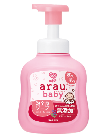 アラウ.ベビー 泡全身ソープ,サラヤ,無添加,ベビーソープ