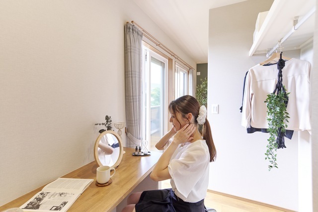 寝室のクローゼット,積水ハウス,モデルハウス,
